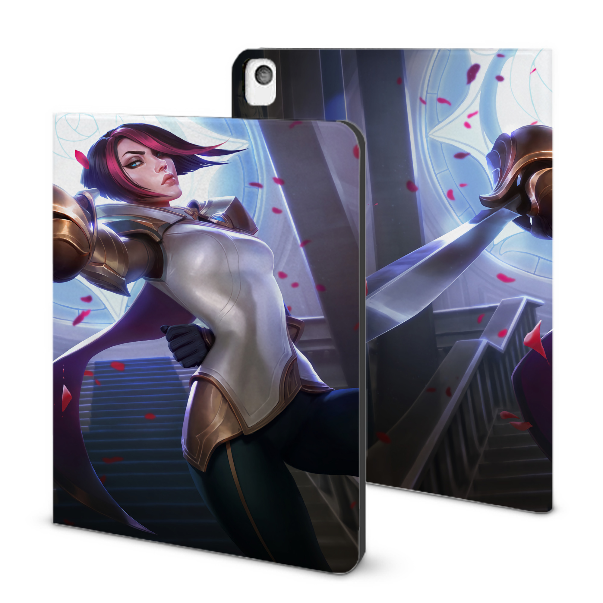リーグ・オブ・レジェンド League of Legends LOL IPadケース ペンホルダー付き ブックスタイルデザイン